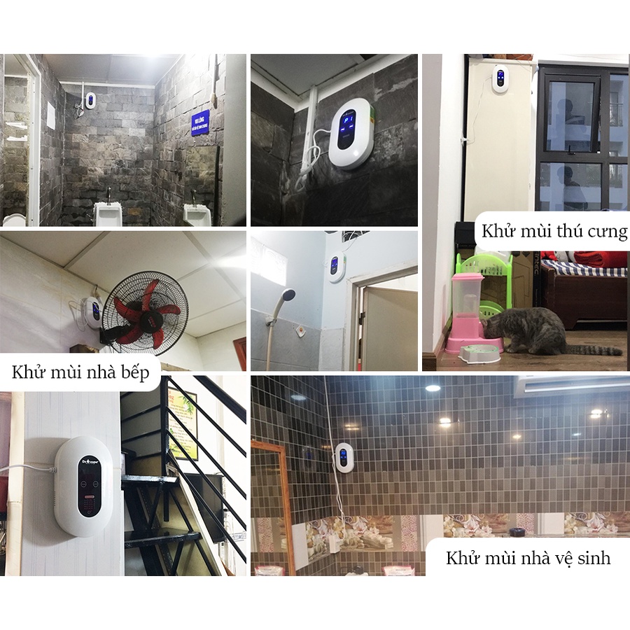 Máy khử mùi nhà vệ sinh DrOzone Smart Clean Pro - Diện tích sử dụng 10-25m2 - Hàng chính hãng