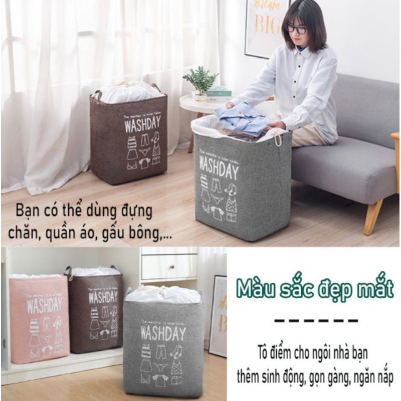 Hộp đựng chăn khung sắt có dây rút