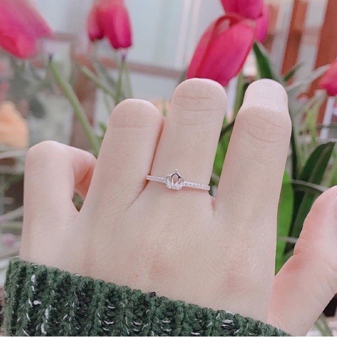 Nhẫn Bạc Nữ Hình Vương Miện Đính Đá - Trang Sức TNC Jewellery