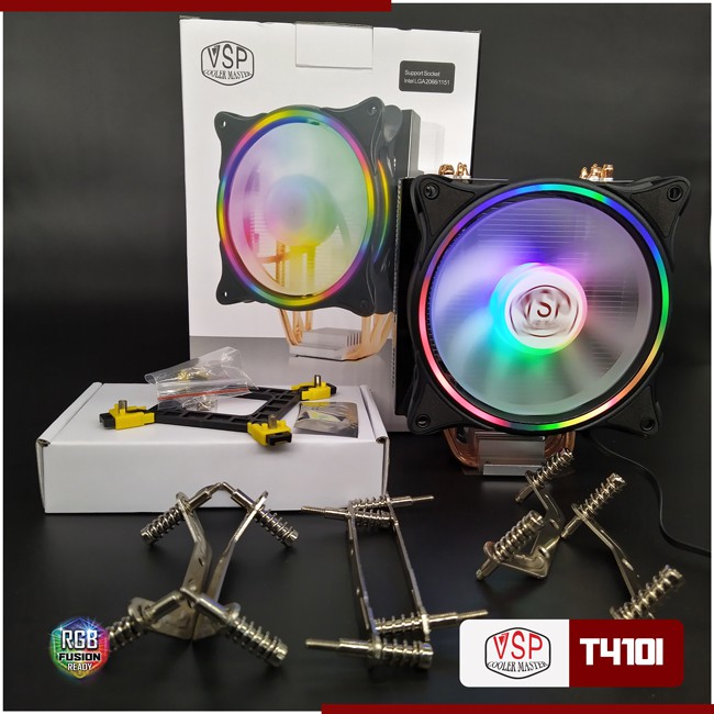 [Mã SKAMSALE03 giảm 10% đơn 200k] Fan VSP Cooler T410i LED RGB