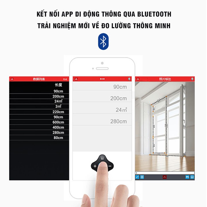 Máy Đo Khoảng Cách Kết Nối BlueTooth SNDWAY SW-S100
