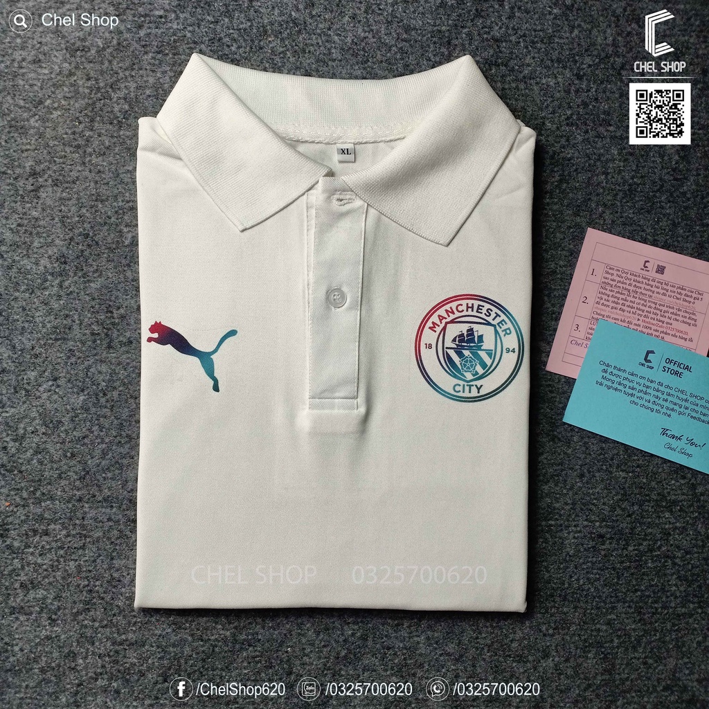 Áo polo cao cấp Man City gradient 2021/22 [ẢNH THẬT]