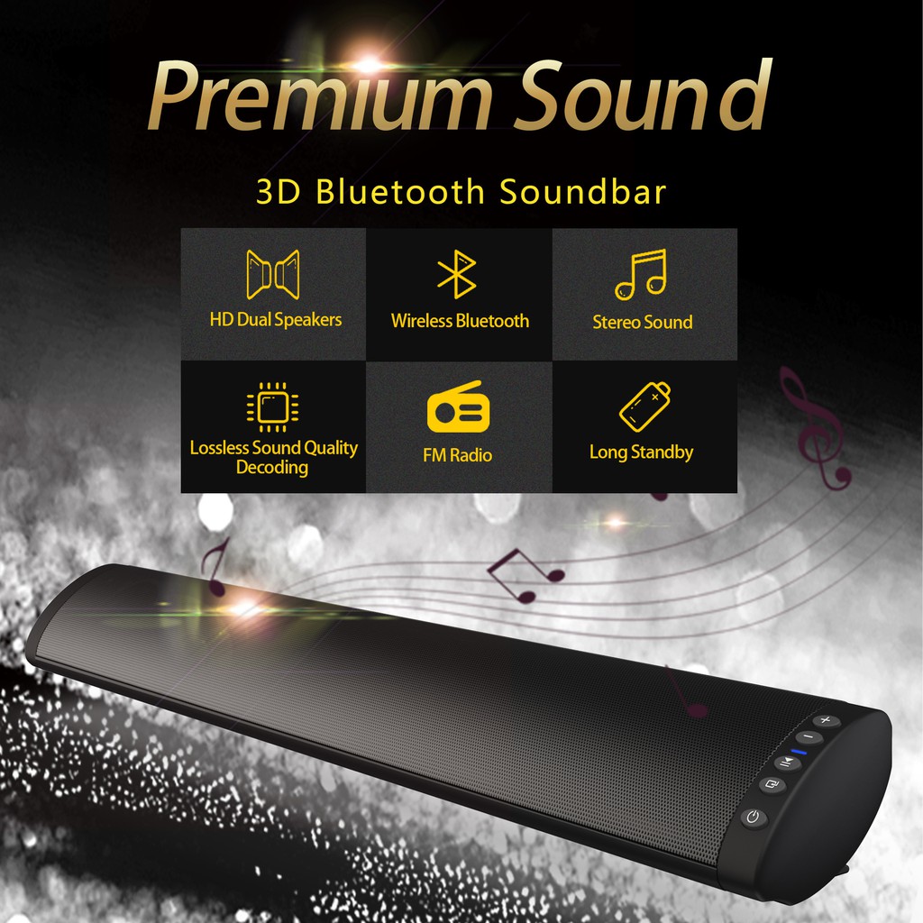 [RẺ NHẤT SHOPEE] Loa Thanh Bluetooth Soundbar - Loa Vi Tính Tivi Để Bàn Hoặc Treo Tường BS-41, Âm Thanh Siêu Trầm