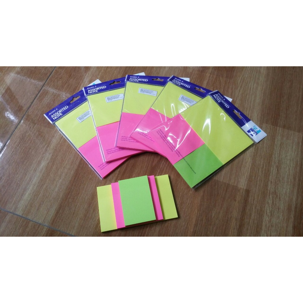 Giấy note DoubleA 3 màu đậm AN-32325-EN