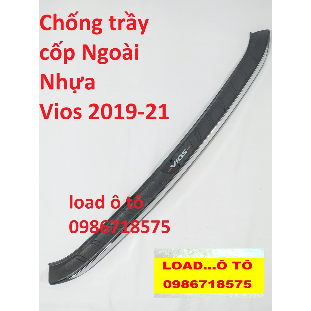 Chống trầy cốp ngoài Vios 2019- 2021 - Nhựa ABS