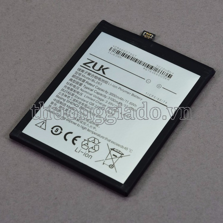 pin Lenovo Zuk Z2 Pro (BL263) 3000mAh bảo hành 6 tháng