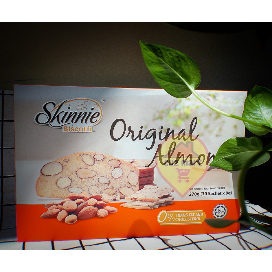 Bánh Hạnh Nhân Skinnie Biscotti Orginal Almond 270g