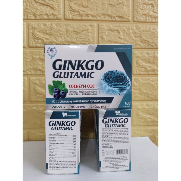Hoạt huyết dưỡng não GINKGO GLUTAMIC  hỗ trợ cải thiện tuần hoàn máu não giảm các di chứng