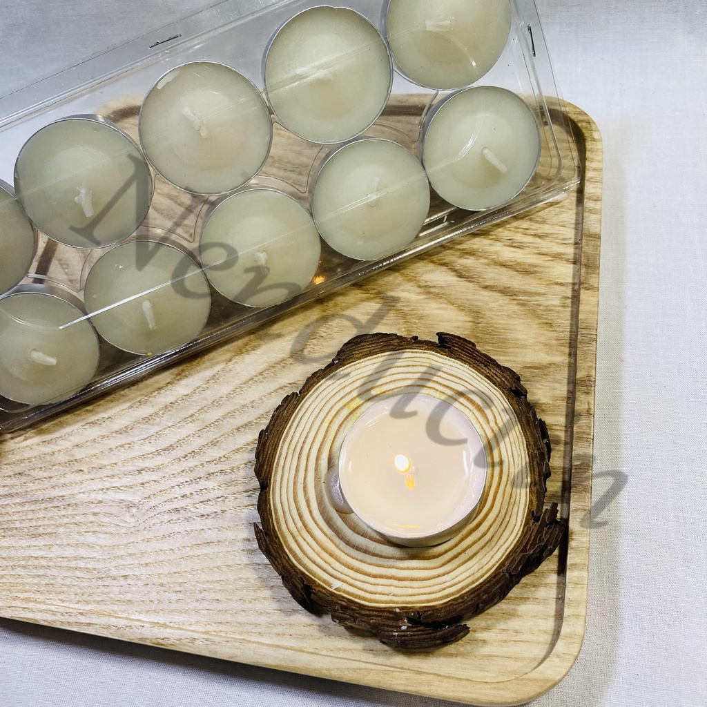Tealight 10 viên cao cấp Đức Tín cháy 2,5 đến 3h không khói không mùi an toàn cho người sử dụng