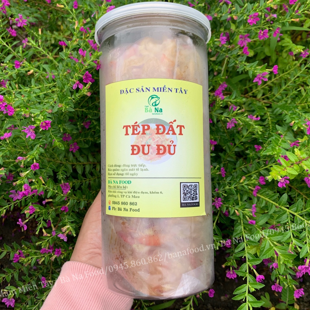 [Đặc sản Cà Mau] Mắm tép đất trộn đu đủ (Hộp 500gr) đậm vị Quê thơm nức mũi, ăn là ghiền - Bà Na Food
