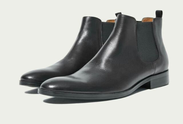 Giày Nam - Giày Cao Cổ Da Bò Bảo Hành 12-Chelsea Boots