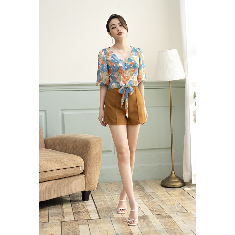 Quần Short Ly Trước, Khóa Giọt Lệ Thiết Kế Clara Mare - SHO3001 | BigBuy360 - bigbuy360.vn