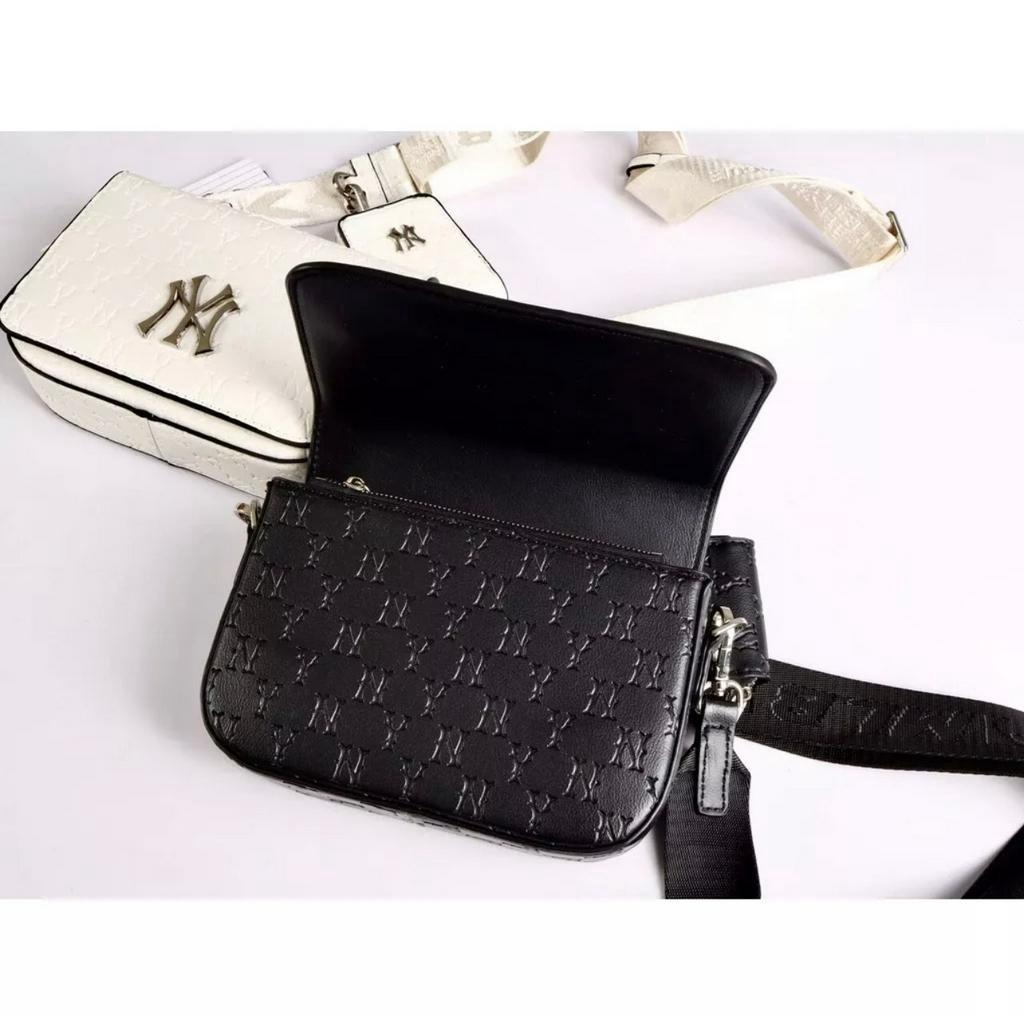 Túi MLB Da Dập Vân Nổi Chữ Ny Hàng Full Box Tặng Kèm Ví Size 20 Cao Cấp Trẻ Trung Phong Cách Hàn Quốc | BigBuy360 - bigbuy360.vn