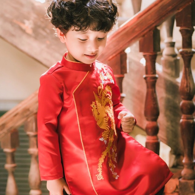 Áo dài cho bé trai