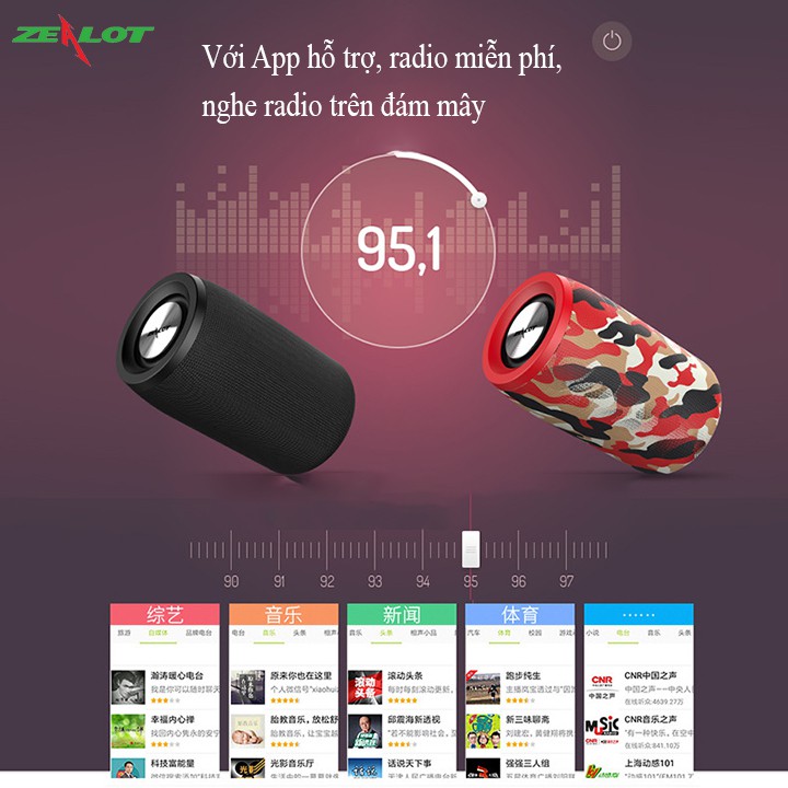 [Mã ELHACE giảm 4% đơn 300K] Loa bluetooth mini Zealot S32 - Hàng chính hãng - Bảo hàng 12 tháng