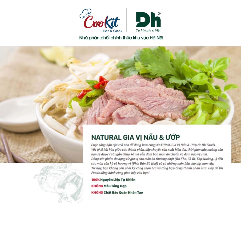 Gia vị nấu phở gà Natural Dh Foods gia vị nấu phở 20gr