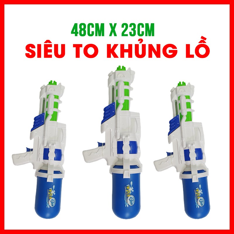 Súng nước áp lực siêu to khủng lồ (48cmx23cm) 1 nòng dành cho trẻ em