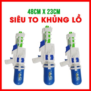 [SIÊU TO KHỦNG LỒ] Súng nước áp lực siêu to khủng lồ (48cmx23cm) 1 nòng dành cho trẻ em