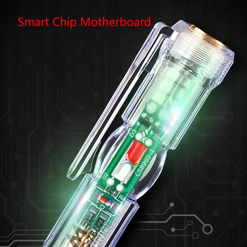 Bút Thử Điện Với Đèn LED Hai Màu Kèm Kẹp Tiện Dụng