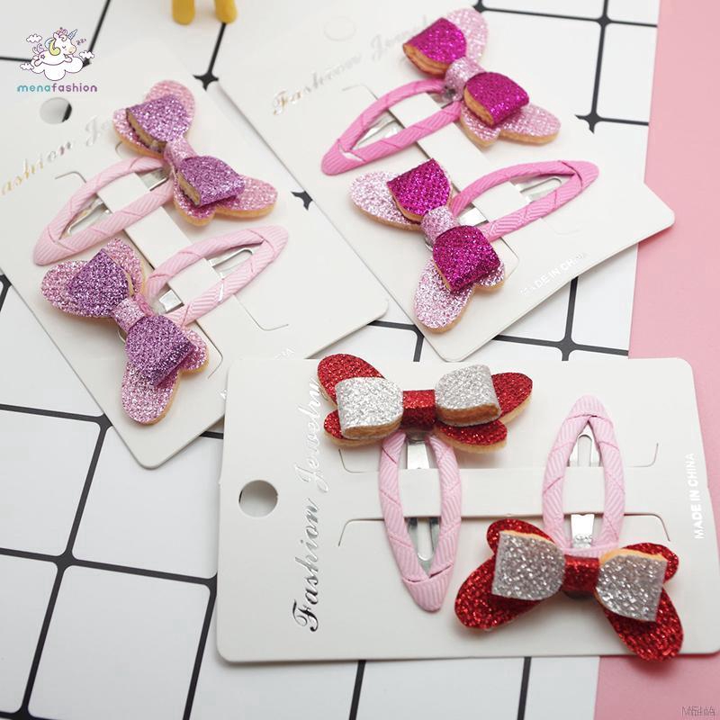 Set kẹp tóc nơ xinh xắn