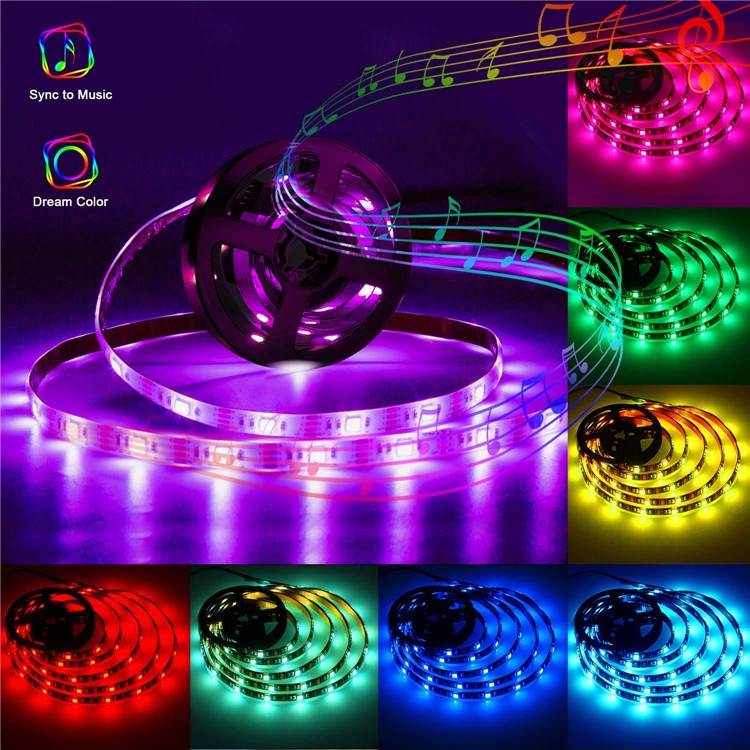 Combo 10M LED RGB Nháy Theo Nhạc, 44 Key Đổi Màu,Đèn Trang Trí,LED RGB 5050 Chống Nước ( Chơi TIK TOK)