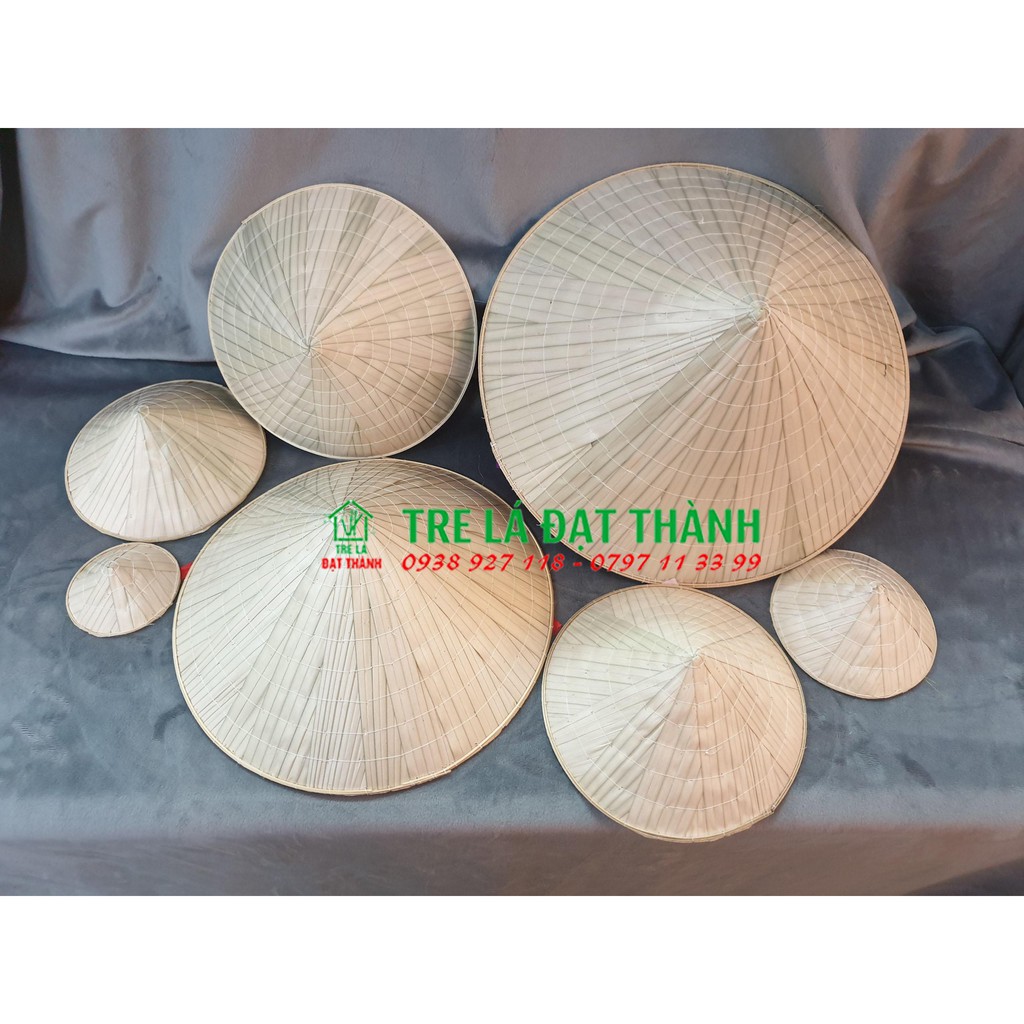 Nón lá trơn dùng để vẽ trang trí, múa, đi làm vườn, làm đồng có nhiều size cho trẻ em và người lớn
