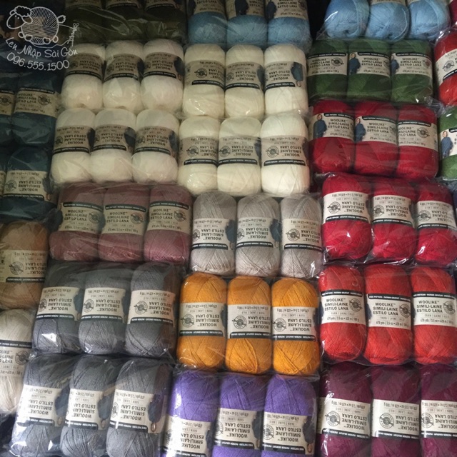 Len WOOLIKE - SET 3 cuộn cùng màu