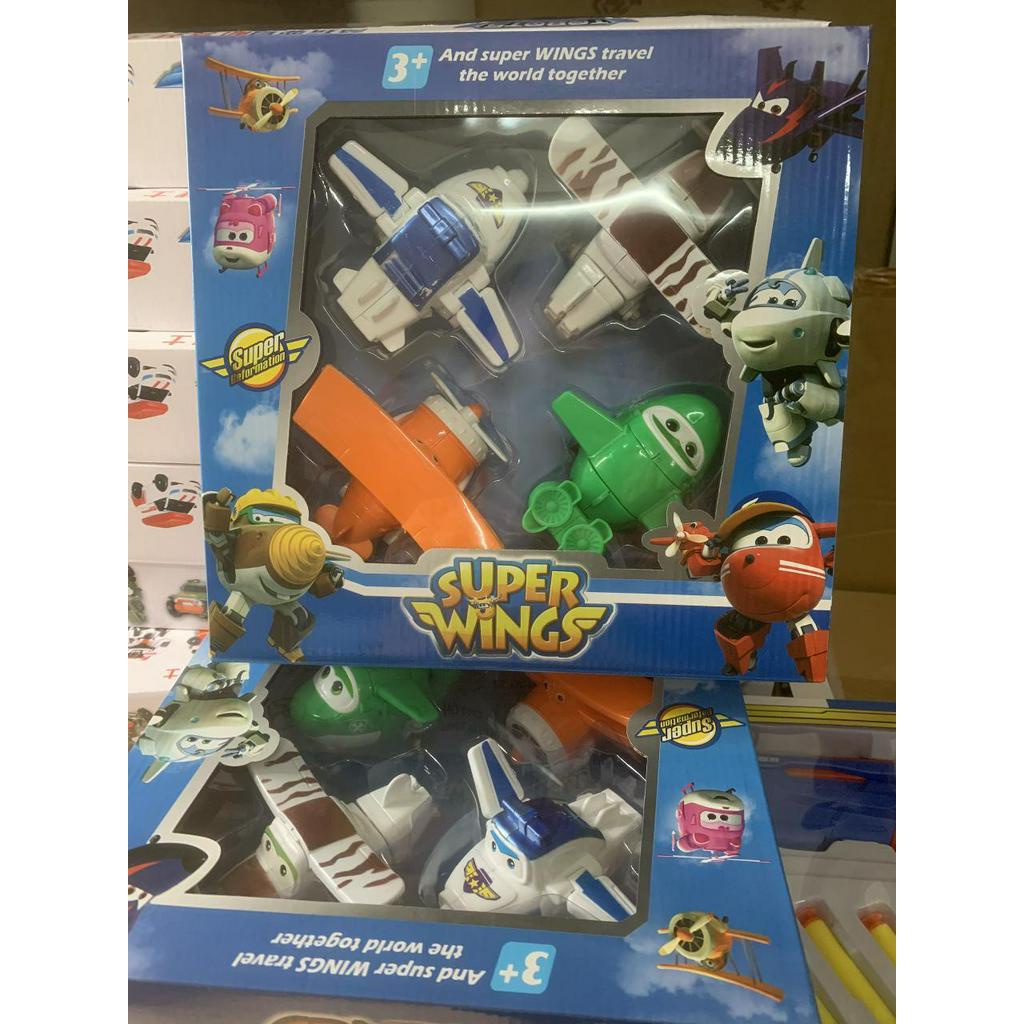 Hộp Super Wings 4 nhân vật bay siêu đẳng