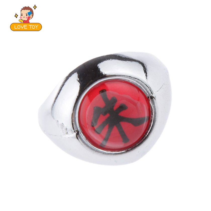 [whgirl]Anime Naruto Shippuden Alloy Akatsuki Member Uchiha Itachi Cosplay Zhu Ring