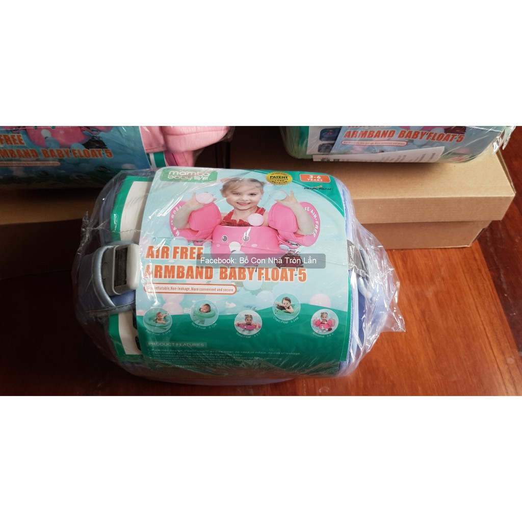 Phao tay Phao ngực không bơm hơi cho bé 3 4 5 6 7 tuổi mambobaby - Mambo Baby - Hàng luôn có sẵn ShipNow và GrabExpress