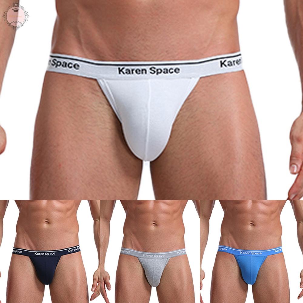 Mens Briefs Underpants Breathable Bulge Pouch Comfortable Cotton G-String