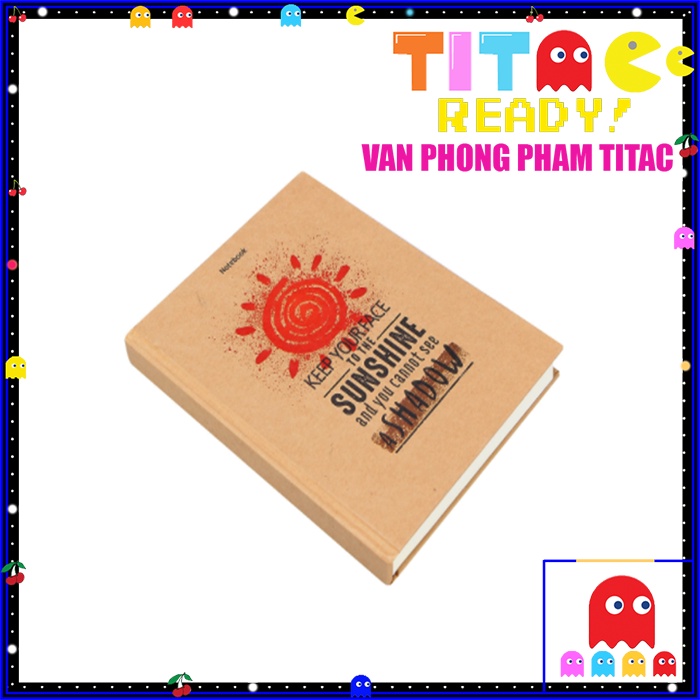 Sổ tay màu  Retro  / Notebook - Perseverance Secret off all Triumphs - Keep Your Face To The Sunshine
