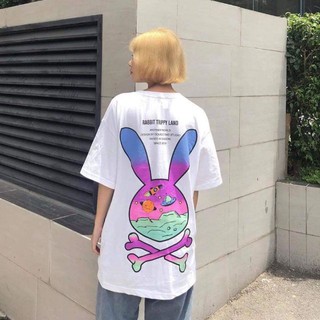 Áo Thun Nữ Form Rộng Tay Lỡ Thỏ RABBIT TRIPPY LAND Năng Động Dễ Thương EVA AO 10370
