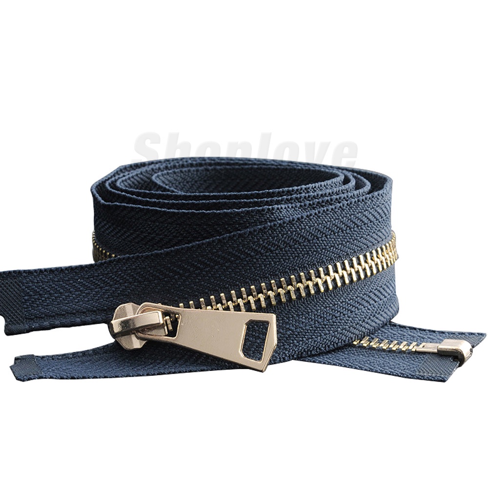5# Khóa Kéo Kim Loại Màu Vàng Đồng Chất Lượng Cao Cho Quần Áo / Túi Xách / Giày Dép