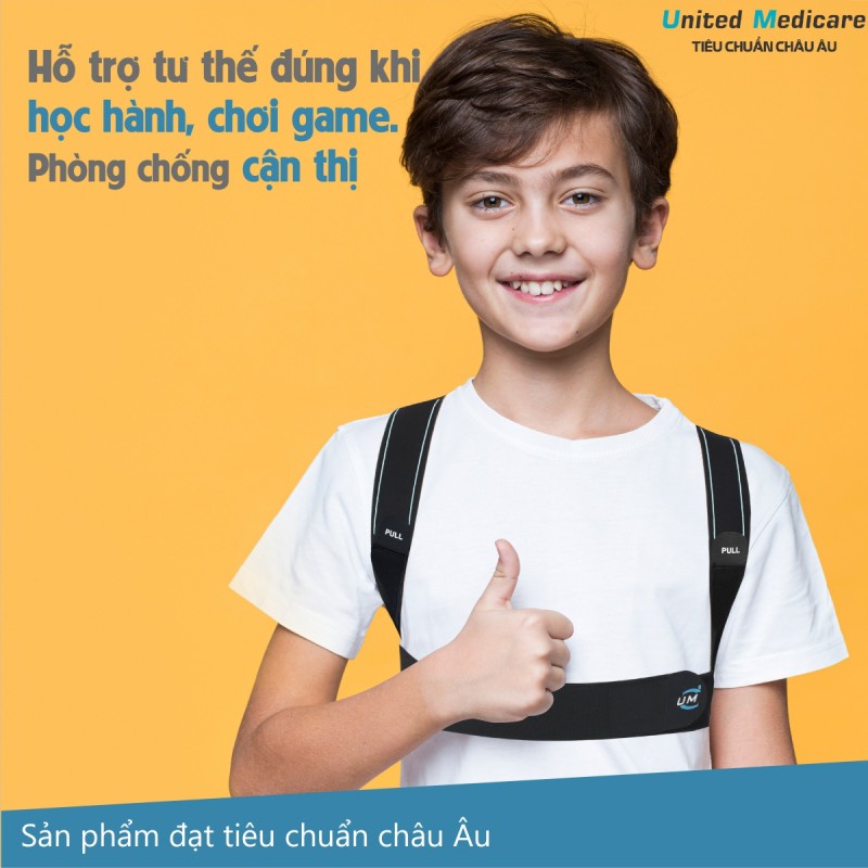 Đai chống gù lưng United Medicare C15 màu đen - MEDICAL