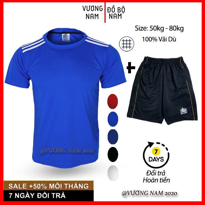Bộ thể thao nam mùa hè mặc nhà ngắn tay cổ tròn VN63B