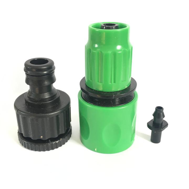 Bộ Cut nối nhanh ống nước 4/7mm hoặc 8/12mm với vòi nước thông dụng 21mm hoặc 27mm.