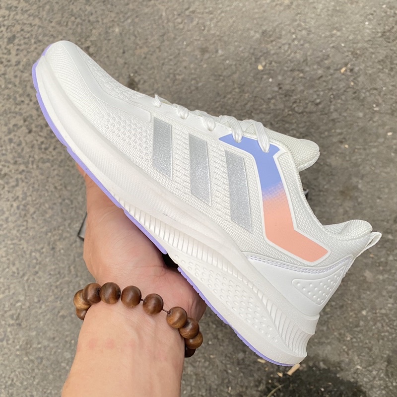 Giày chạy bộ nữ trắng phối tím