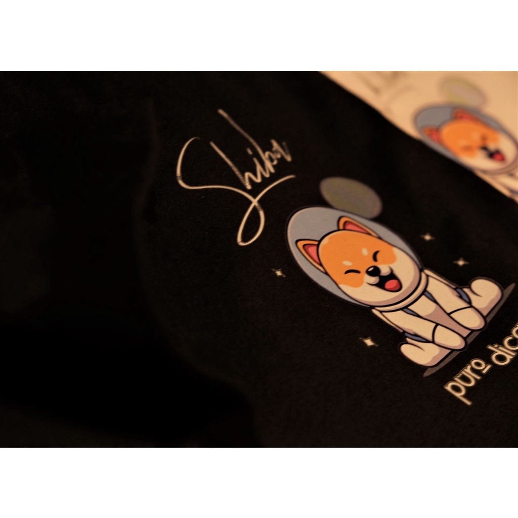 Áo thun nam Cotton Premium họa tiết Shiba "Cậu vàng" ra vũ trụ shop PuroDicaprio | BigBuy360 - bigbuy360.vn