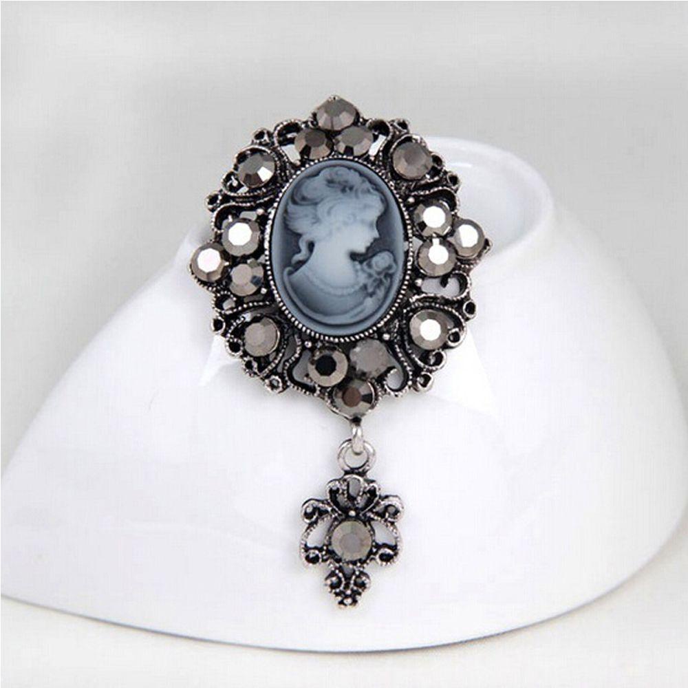 Ghim Cài Áo QQMALL Cameo|Trang Sức Cổ Điển Quà Tặng Victorian