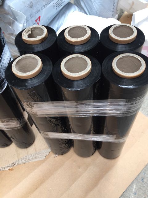 " Giao Hảo Tốc" Cuộn Màng pe bọc hàng 50cm x 2.3kg - Màu Xanh - Màu Đen - Ai bán đồ gia dụng mua về bọc thùng nhé