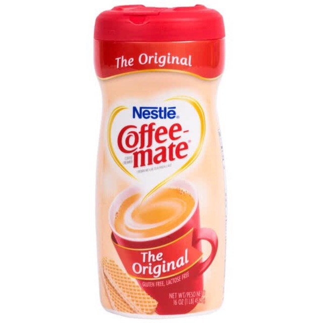 Bột kem sữa coffee mate có vịsugar free dạng hộp