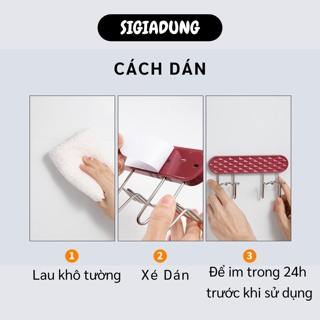 [SGD] Giá Treo Bàn Chải - Miếng Dán Treo Tường Đỡ Bàn Chải Đánh Răng Và Cốc Súc Miệng 9897