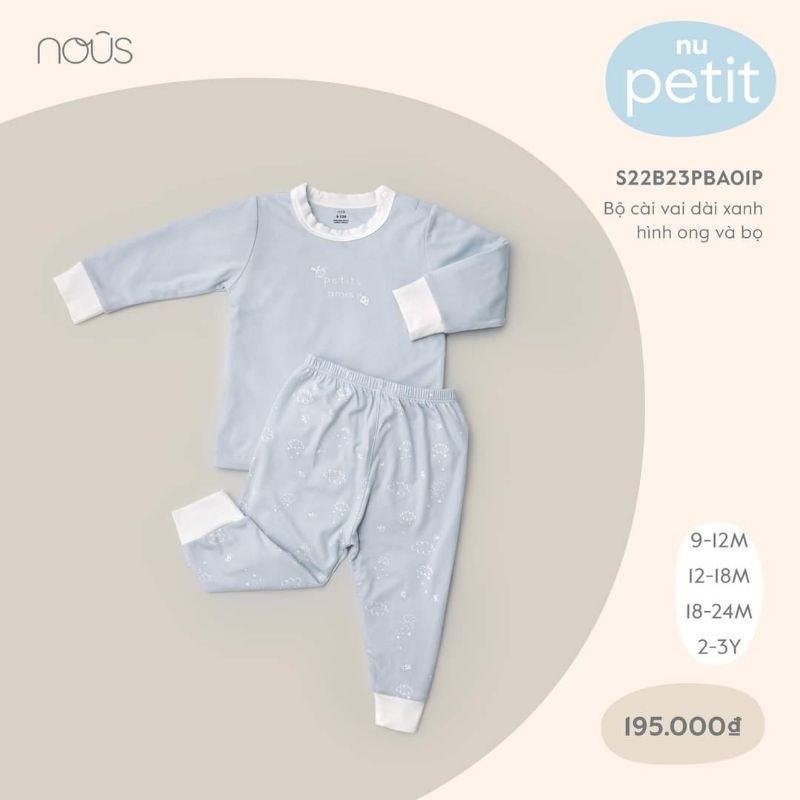 Bộ Cài Vai Nous Petit N13 • 9-12M 12-18M 18-24M 2-3Y • Choding Home