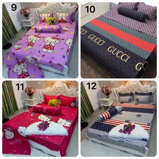 Bộ chăn ga gối phủ trần bông ( set 5 món)
