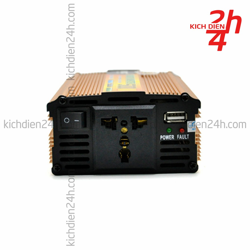 Bộ kích điện UKC 48V lên 220V 500W - Công suất thực , chuẩn 50Hz - Inverter 48V 220V 50Hz - Chuyên dùng cho xe điện