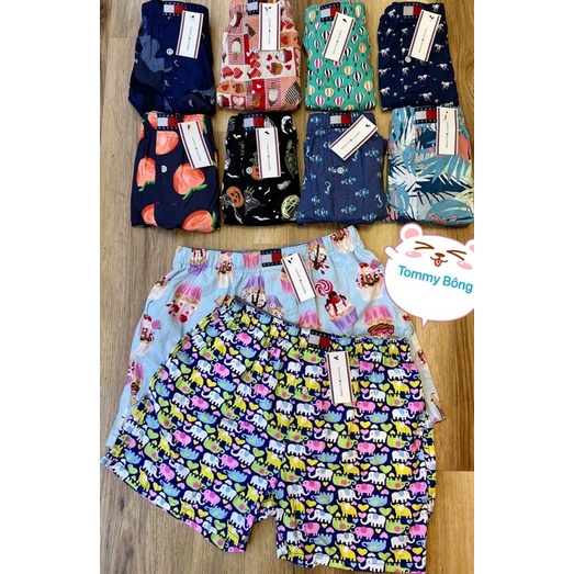 Quần đùi hoạ tiết nam mặc ở nhà đi ngủ có túi Nô Store
