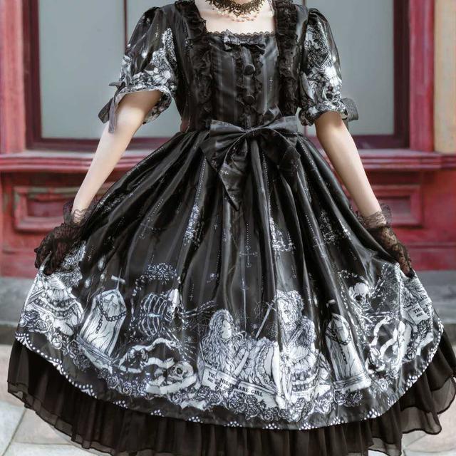 Đầm lolita thiết kế nguyên bản phong cách gothic cho nữ