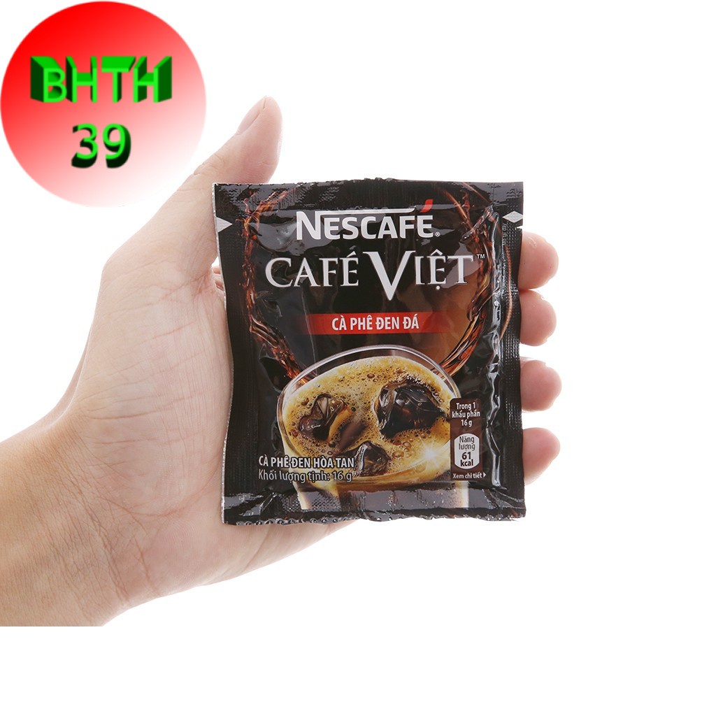 Cà phê hòa tan Nescafe Việt bịch 35 gói - cafe đen đá - cà phê đen đá