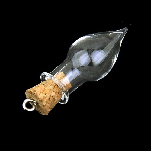 (Hàng Mới Về) Set 10 Lọ Thủy Tinh Hình Giọt Nước Dùng Làm Mặt Dây Chuyền Diy